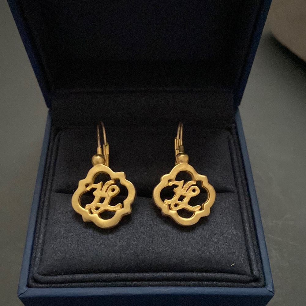 Vintage Karl Lagerfeld Dangle Earrings, excellent condition
